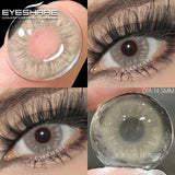 Purpdrank  1 Pair Colored Contact Lenses for Eyes Blue Eye Lenses Gray Pupil Lenses Green Eye Natural Brown Lens Beauty Makeup