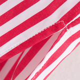 Purpdrank  Spring New Women's Fashion Style Casual Versatile Curled Cuff Stripe Loose Shirt Top