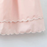 Purpdrank  Pink Embroidery Floral Bra Corset Style Sling Dress Women Cross Lacing up Back 2 Layers hem Party Skater Mini Dresses Robe
