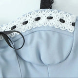 Purpdrank  Women Ribbon Bow Ruched Bra Sexy Corset Summer Contrast Color Lace Strap Camis Slim Fit Tank Top Rope Crop Top