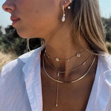 Purpdrank - Bohemian Multilayer Handmade Flower Necklaces Vintage Chokers For Women Gold Color Bead Necklace Fashion Wedding Jewelry Gift