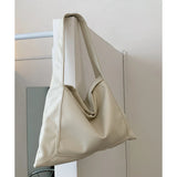 Purpdrank  Korea Sicily Soft Underarm Bag for Women New Retro Hobo Tote Large Capacity Commuter Bags