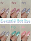 Purpdrank  12ML 12-Color Pink Water Gold Cat Eye Ocean Bubble Glass Beads Gel Nail Polish New Style Spring Nails Summer Nail Pink Nails