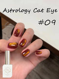 Purpdrank  12ML 10-Color Blue Series Blue Eyes Star Sea Cat Eye Gel Nail Polish New Summer Flash Lamp Cat Eye Nail Polish Nail Art