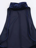 Purpdrank  Women's Evening Dresses Halter Backless Long Dress Autumn Female Velvet Sleeveless Slim Pleat Partywear Chic Ladies Vestido
