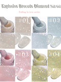 Purpdrank  12ML 4-Color Pink Blue White Green Explosive Gel Nail Polish Diamond Gel Polish Summer Nails Blue Nails Nail Supplies