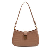 Purpdrank  Shoulder Bags For Women Luxury Designer Handbags Dual Straps Crocodile Pattern Underarm Bag The Latest Crossbody Bags