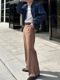 Purpdrank  Casual Slim Fit Straight Blazer Pants Women Solid Soft Comfortable Leg Long Trousers 2026 Lady Spring Autumn Daily Street Wear