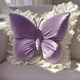 Purpdrank  Butterfly Shape Office Pillow Cushion Throw Pillow Pink Decorative Living Room Bow Bedroom Car Sofa Cushion Home Decoration