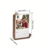 Purpdrank  Vertical Wooden Wedding Photo Frame Contemporary Wooden Photo Frame Acrylic Display for Wedding Party Picture Decor Decorations