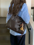 Purpdrank  Vintage Designer Luxury Women Tote Bag Casual Lage Capacity Female Shoulder Bag High Quality PU Leather Ladies Handbags
