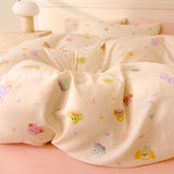 Purpdrank  Plaid Style Comforter Cover Single/Double Duvets Cover 100% Cotton Blanket Cover Girls Boys Room Quilt Cover 이불커버(No Pillowcase)