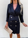 Purpdrank  White Women's Jacket New in Business Casual Slim Long Sleeve Crop Blazers Dresses Sets Elegant Office Ladies Long Blazer