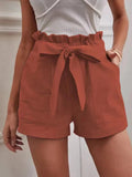Purpdrank   Shorts Women Bow Tie Lace Up Wide Leg Shorts High Waist Pockets Casual Streetwear Summer New Fashion Loose Shorts