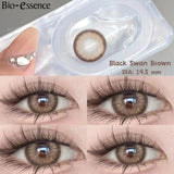 Purpdrank  1 Pair Big Eye Korean Lenses Colored Contact Lenses with Degree Myopia Lenses Green Lenses Black Lenses Prescription
