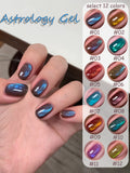 Purpdrank  12ML 10-Color Blue Series Blue Eyes Star Sea Cat Eye Gel Nail Polish New Summer Flash Lamp Cat Eye Nail Polish Nail Art