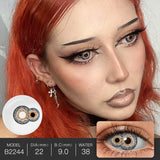 Purpdrank  Colored Contact Lenses 22mm Cosplay for Halloween Double Iris Triple Iris Orochimaru Sclera Lenses Cosmetic Eye Pupils