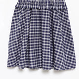Purpdrank  2 style wears Retro French Blue Gingham Plaid Print Sling Dress Sexy Elastic Body Summer Woman Dresses Strapless Holiday Robe