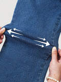 Purpdrank  Women High Waist Wide Leg Pants Hole Straight Pants Long Jeans Casual Trendy Trousers 2026 Spring Autumn New Denim Trousers