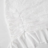 Purpdrank  Retro Lace Womens Elegant Tassel Ruffles Dresses 2025 Summer Fashion O-Neck Long Sleeve Sexy Y2K Party Prom Dress Mini Vestidos