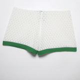 Purpdrank   Women's Hollow out Knitted Shorts Breathable Drawstring High Waist Slimming Loose Casual Hot Pants Summer Comfortable Shorts