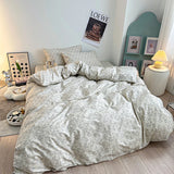 Purpdrank  Fresh Style Bedding Set 100% Cotton Bed Linen Set for Home постельное бельё набор Soft Duvet Cover Pillowcase with Bedsheets