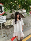 Purpdrank  Elegant Belt Black Mini Skirt Women Fashion White Mesh Patchwork Pleated Skirts Summer Harajuku Korean A Line Faldas New