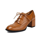 Purpdrank  Casual Heels Lace-Up Women's High-Heeled Shoes Round Toe Basketball Platform Branded Pumps Sandals Ladies Comfortable Gold Beige