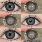 Purpdrank  1Pair Natural Brown Contact Blue Eyes Lenses High Quality Gray Eye Contacts Green Pupils Yearly Colored Contact Lenses