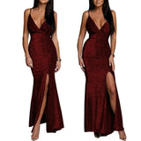 Purpdrank  Sexy Fashion Summer Sleeveless V-neck Strap Dress European And American Style Slim Fit New