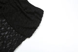 Purpdrank  Sexy Beach Vacation Two Piece Womens Sheer Lace Dress Sets Summer Fashion Starfish Sequined Tube Top and Long Skirts Outfit