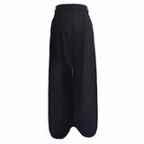 Purpdrank  Women's Loose Wide Leg Pleated Pants High Waist Casual Trousers Elegant Fashionable Long Pants from Mainland China