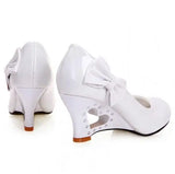 Purpdrank  New light mouth high-heeled shoes white bride sexy lady shoes in the spring and autumn marriage sexy wedges women's shoes