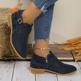 Purpdrank  Women Ankle Boots Autumn Square Heel Platform Sexy Shoes for Women New Fashion Winter Fashion Boots Women Zapatos De Mujer