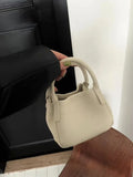 Purpdrank  New High-End Feel NicheDesign Handbag Versatile Multi-Form Bucket Bag Soft Vintage Style Artificial Leather Interior
