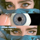 Purpdrank  2Pcs Light Brown Contact Lens Yearly New Gray Lens Colored Cosmetics Gray Big Eyes Makeup Korean Soft Pupil for Eyes