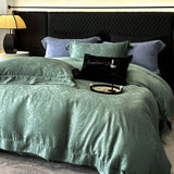 Purpdrank  600TC Lyocell Bamboo Fiber Soft Silky Cool Feeling Bedding Set Vintage jacquard Duvet Cover Bed Sheet/Fitted Sheet Pillowcases