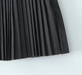 Purpdrank  Y2K American Retro Women Gray Solid Color Bow Belt Ruched Pleated Mini Skirt Side Zipper A-line Short Saia Skirt Cool Girl