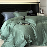 Purpdrank  600TC Lyocell Bamboo Fiber Soft Silky Cool Feeling Bedding Set Vintage jacquard Duvet Cover Bed Sheet/Fitted Sheet Pillowcases