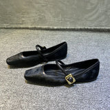 Purpdrank  European and American Design Single Shoes 2024 Spring Autumn New Leopard Pattern Low Heel Mary Jane Strap Women's Single Shoes