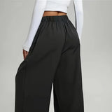 Purpdrank  High Waist Loose Fit Sporty Women's Sweatpants Floor-Length Polyester Fiber Casual Trousers for Spring 2025