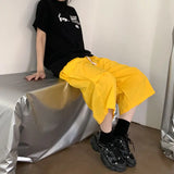 Purpdrank  Commuter Shorts 2025 Spring and Summer Loose Casual American Retro Five-point Women's Shorts with Wide Legs