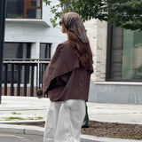Purpdrank  ﻿ Women's Autumn New Casual Lapel Short Shirt Coat Street Loose Long Sleeved Single Breasted Jacket 2025 Lady Chic Outerwears  ﻿