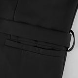 Purpdrank  Chic Two-Piece Women's Set Button-Detail Vest with Lapel Neck & Tailored Trousers Versatile Outfit for Work and Sophisticated