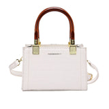 Purpdrank  Fashion Handbags For Women New Luxury Designer Purses And Handbags Stone Pattern Glossy Street Shoulder Crossbody Bag