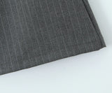 Purpdrank  Y2K Low Waist Striped Mini Skirt With short lining Sexy A-line Package Hips Mini Short Skater Party Femme Gray Black