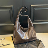 Purpdrank  Fashion Women Tote Bag Set 2-IN-1 Soft PU Leather Pure Color Large Capacity Shoulder Shopper Totes With Small Pockets 2025