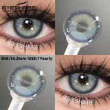 Purpdrank  1pair Colored Contact Lenses Soft Brown Eye Contacts High Quality Gray Beauty Pupils Yearly Korean Pink Eyes Lenses