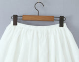 Purpdrank  Ballet Girl White Cotton Spliced Lace Lining Mini Skirt Women Ball Gown Umbrella Skater Skirts with Shorts underwear Summer