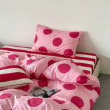 Purpdrank  100% Cotton Duvet Cover and Pillowcase Single/Queen Size Quilt Cover Set Skin-friendly Comforter Covers for Home dekbedovertrek